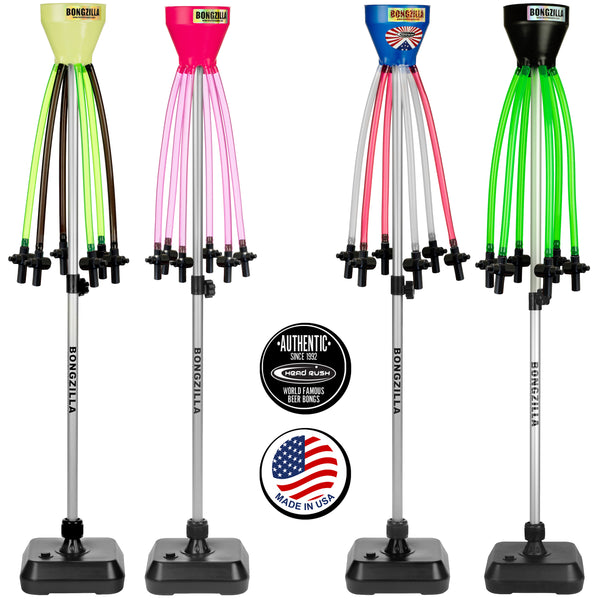 Bongzilla 6 Person Beer Bong (4 Color Designs Available)