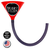 BE:ER O-CLOCK Beer Bong (3 Sizes Available)