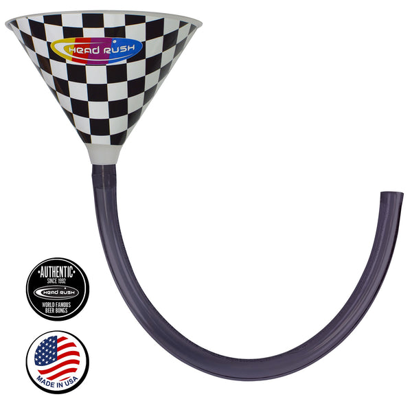 Checkered Beer Bong (3 Sizes Available)