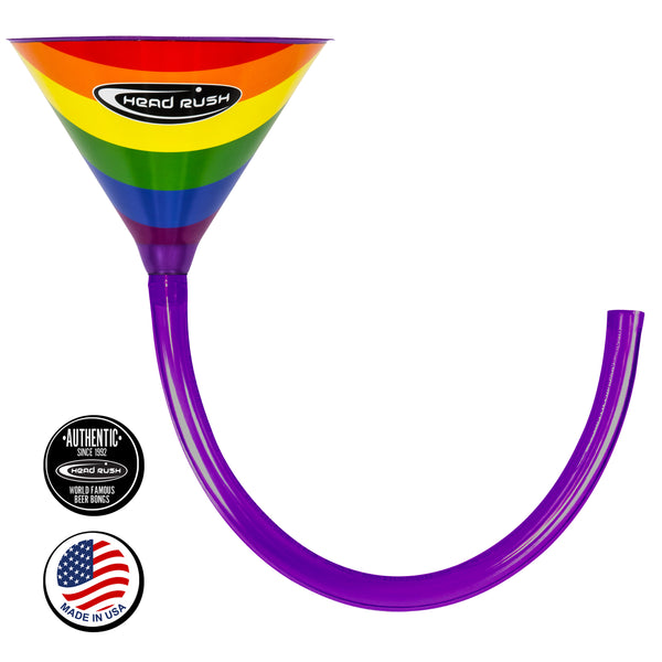 Gay Pride Beer Bong (3 Sizes Available)